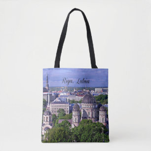 Bolso De Tela Paisaje urbano de Riga, Letonia
