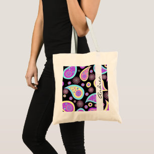 Bolso De Tela Paisley colorida, Patrón Paisley, Su Nombre
