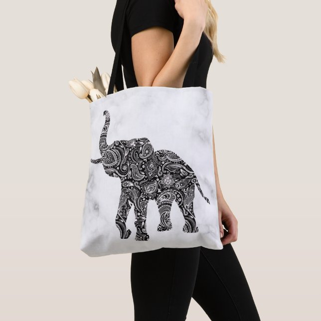 Bolso De Tela Paisley Elephant (Detalle)