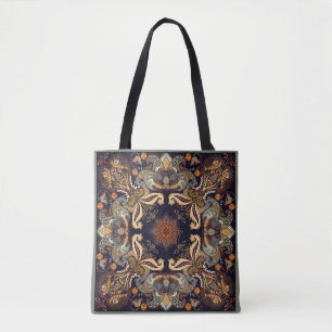 Bolso De Tela Paisley Floral: Batik Shawl Elegance.