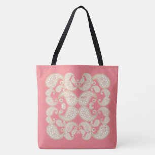 Bolso De Tela Paisley Floral Design Leggings
