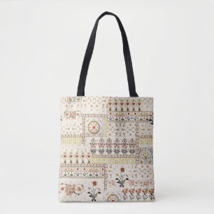 Bolso De Tela Paisley floral mogol: Elegancia digital étnica.