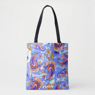 Bolso De Tela Paisley Handcraft: Watercolor Fondo asiático