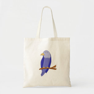 Bolso De Tela Pájaro azul en una rama