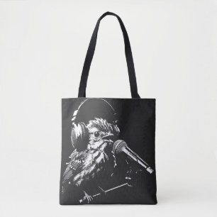 Bolso De Tela Pájaro Cantando