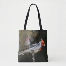 Bolso De Tela Pájaro cardenal de la cresta roja