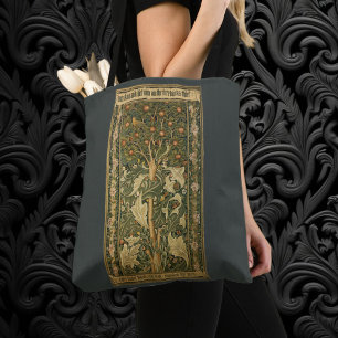 Bolso De Tela Pájaro Carpintero de William Morris, Arte Textil V