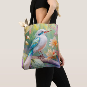 Bolso De Tela Pájaro de fantasía del ala Verde azulada irlandesa
