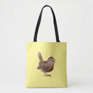 Bolso De Tela Pájaro de Wren (Troglodytes Troglodytes)