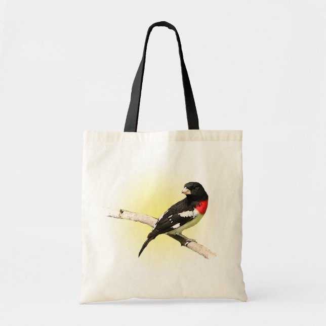 Bolso De Tela Pájaro del Rosa-breasted (Frente)