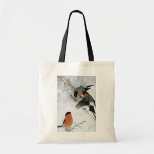 Bolso De Tela Pájaro en nieve, Bruno Liljefors