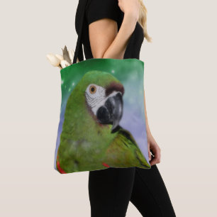Bolso De Tela Pájaro grave de loro de Macaw