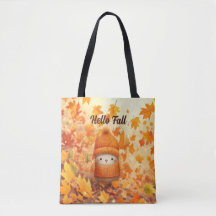 Pájaro lindo de otoño vestido para otoño