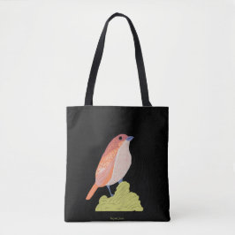 Bolso De Tela Pájaro rosa