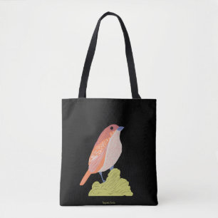 Bolso De Tela Pájaro rosa
