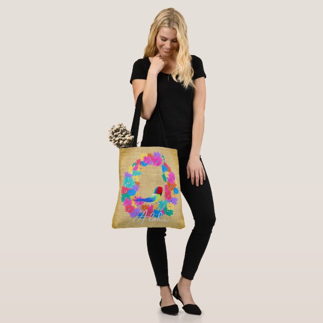 Bolso De Tela Pájaro rústico de la isla 'Aloha'  (Puesto)