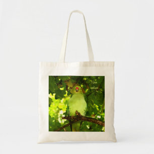 Bolso De Tela Pájaro verde
