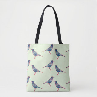 Bolso De Tela Pájaros
