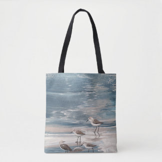 Bolso De Tela Pájaros costeros de aleta