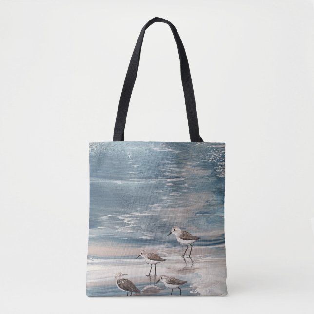 Bolso De Tela Pájaros costeros de aleta (Anverso)