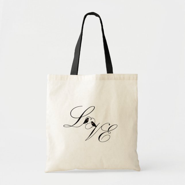 Bolso De Tela Pájaros del amor (Frente)