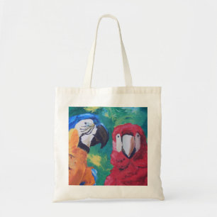 Bolso De Tela Pájaros del amor del loro