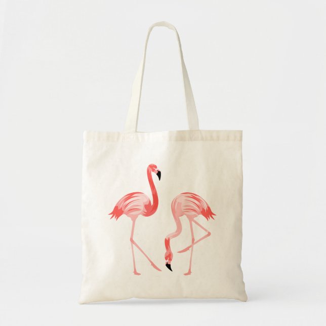 Bolso De Tela Pájaros del flamenco (Frente)