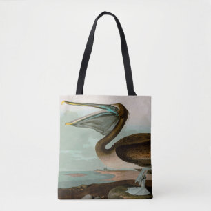 Bolso De Tela Pájaros pelícanos marrones de América Impresió