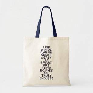 Bolso De Tela Palabras amables