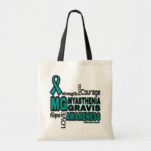Bolso De Tela Palabras... Miastenia Gravis