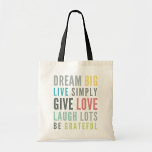 Bolso De Tela PALABRAS MOTIVATIVAS PARA AMAR POR LA tipografía m