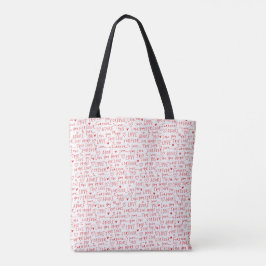 Bolso De Tela Palabras Románticas del Día de San Valentín