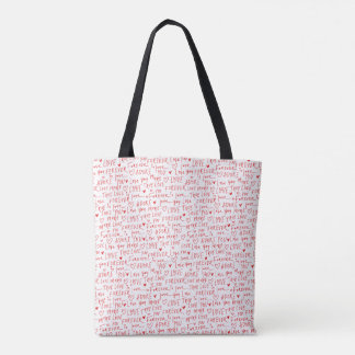 Bolso De Tela Palabras románticas día de San Valentín