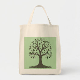Bolso De Tela 🌳 Pale Green Tree of Life Tote Bag - Book Bag 🛍️