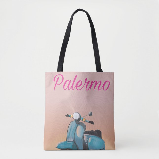 Bolso De Tela Palermo Italia Scooter poster (Anverso)