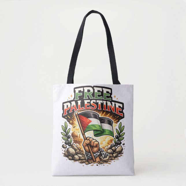 Bolso De Tela Palestina Libre (Anverso)