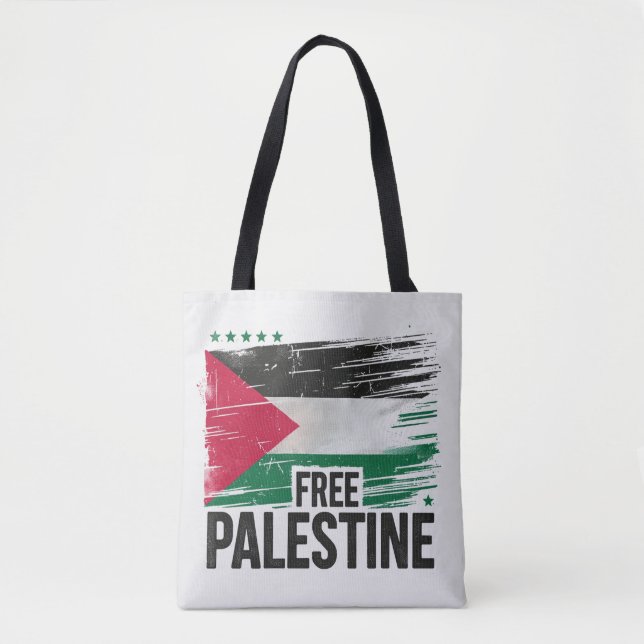 Bolso De Tela Palestina Libre apoya a Palestina (Anverso)