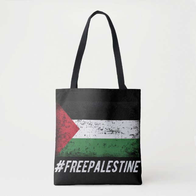 Bolso De Tela Palestina Libre con Palestina (Anverso)