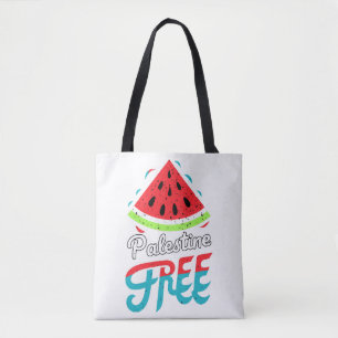 Bolso De Tela Palestina Libre de sandías en rebanadas pacíficas