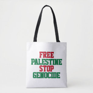 Bolso De Tela Palestina Libre Detengan el Genocidio