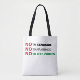 BOLSO DE TELA PALESTINA LIBRE NO AL GENOCIDIO DE LOS CRÍMENES DE