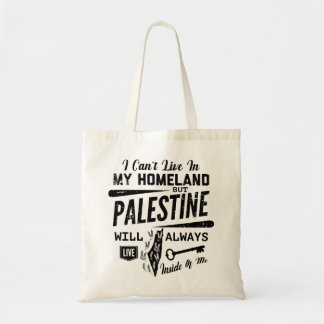 Bolso De Tela Palestina siempre vivirá dentro de mí-blan