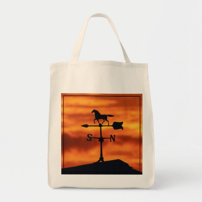 Bolso De Tela Paleta de tiempo en la puesta del sol (Frente)