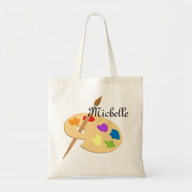 Bolso De Tela Paleta del artista (Frente)