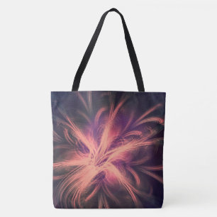 Bolso De Tela Paleta púrpura de luz fractal de tote