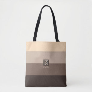 Bolso De Tela Paletas de color de lata mocha Monograma