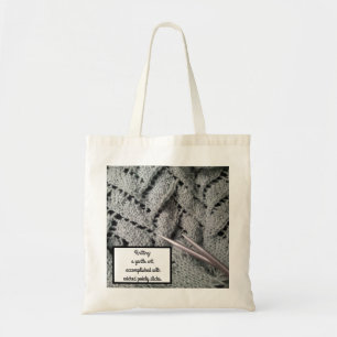Bolso De Tela Palillos puntiagudos traviesos que hacen punto la