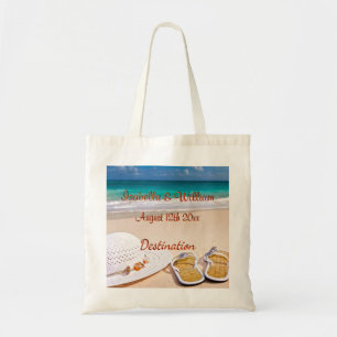Bolso De Tela Palm Beach Tropical Palm Beach Favor de la Boda