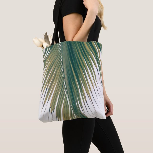 Bolso De Tela Palm Caribe 3 exuberante #palmm#tropical (Detalle)