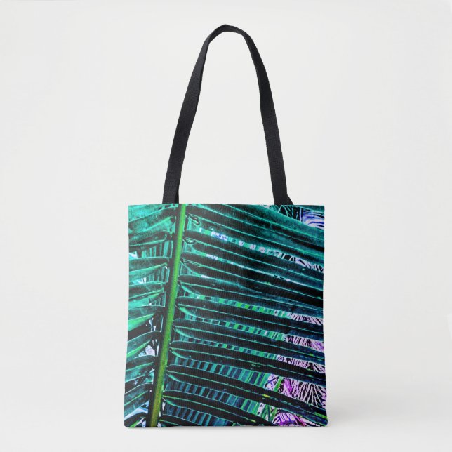 Bolso De Tela Palm Fronds, (Anverso)